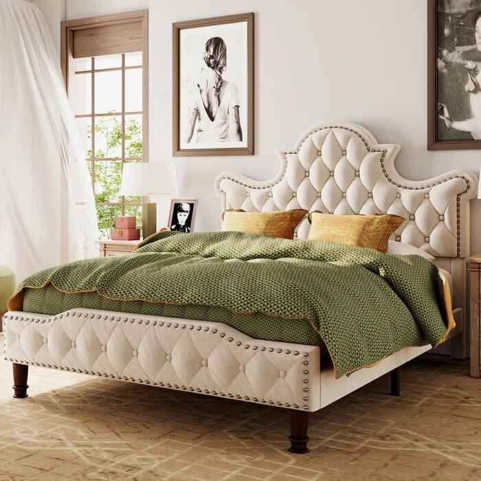 Upholstered Sleigh Bed