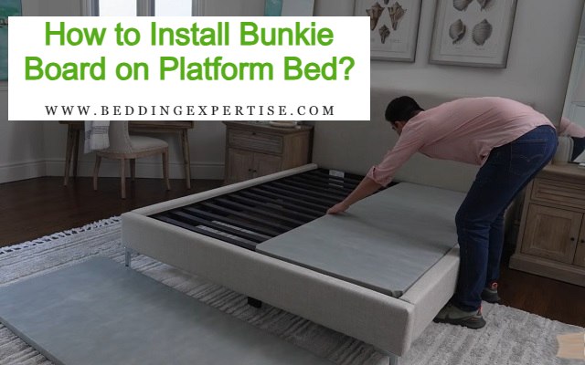 how to install bunkie board on platform bed