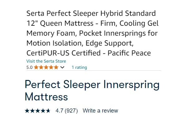 rating of serta blue lagoon mattress