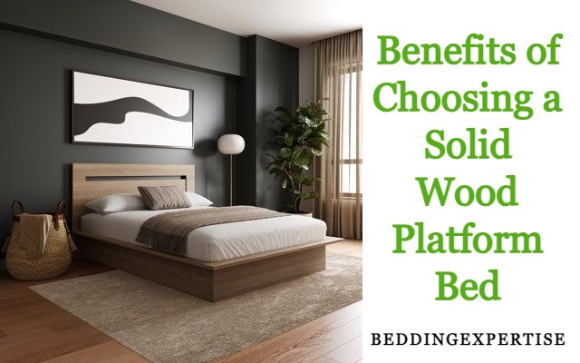 solid wood platform bed