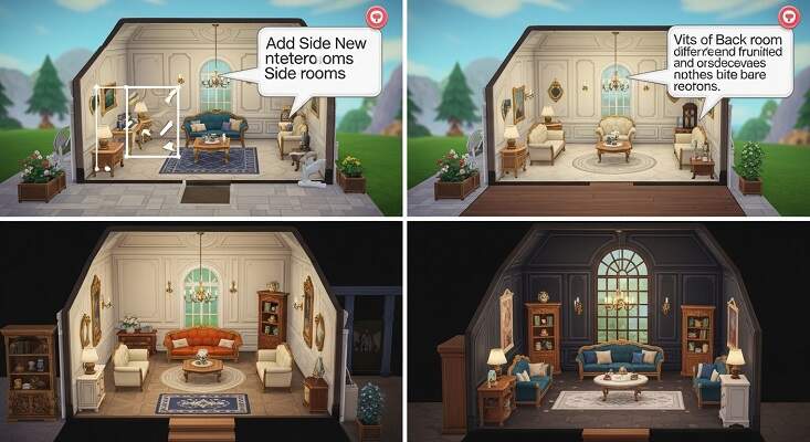 Adding Side and Back Rooms